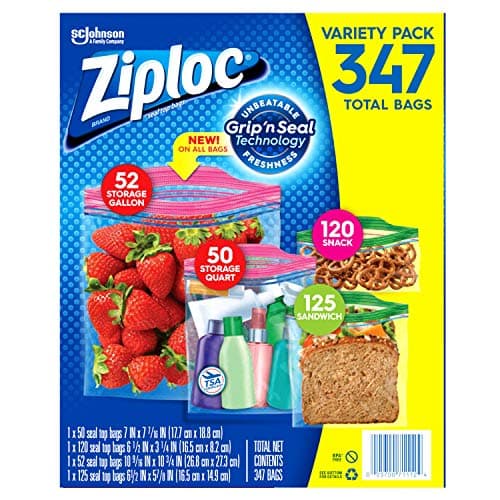 Ziploc Storage & Snack Bags Variety Pack (347 Count)
