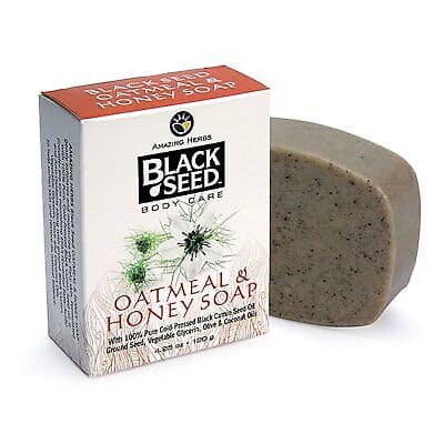 Amazing Herbs Black Seed Glycerin Soap, Oatmeal & Honey