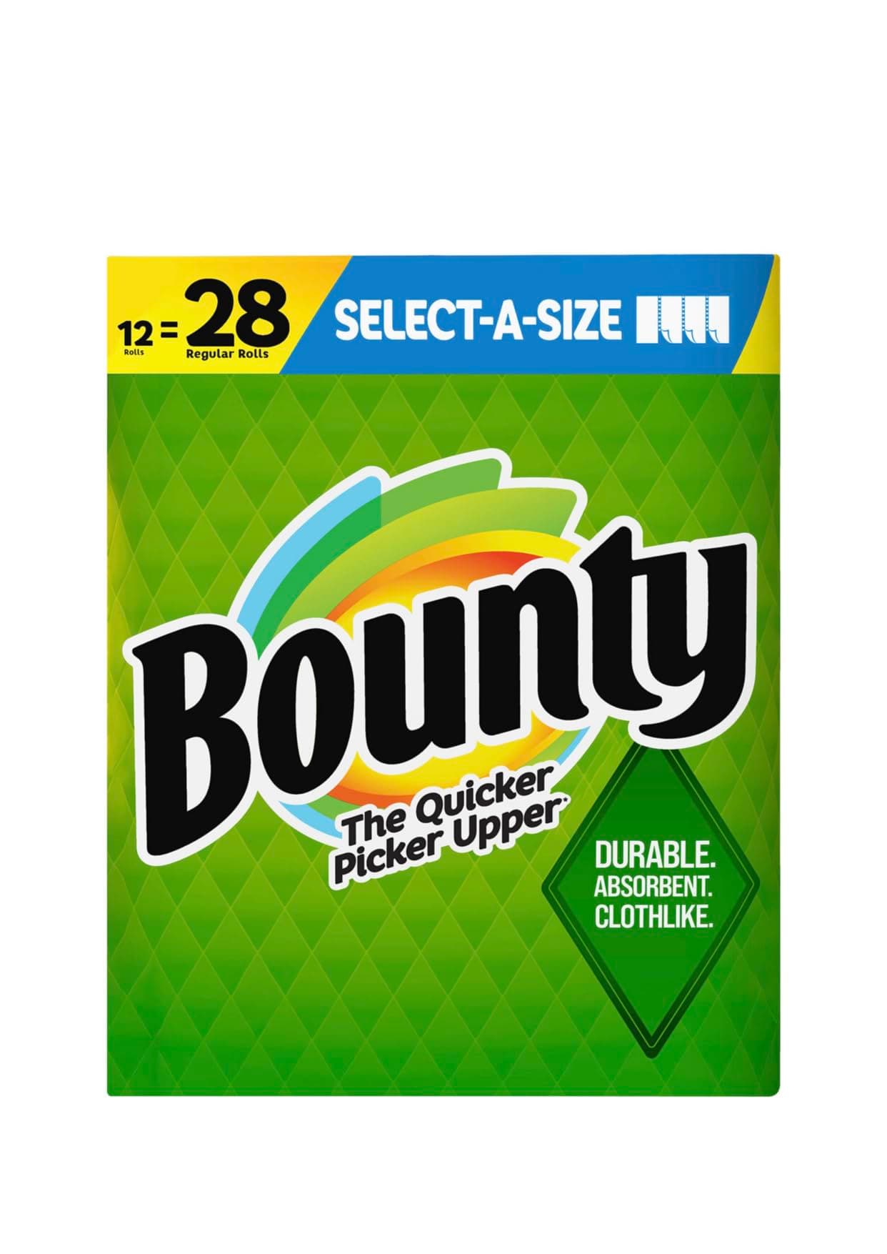 Bounty Select-A-Size Paper Towels, White Mega Rolls (12 Rolls)