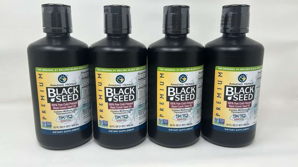 Amazing Herbs Black Seed Cold-Pressed Oil