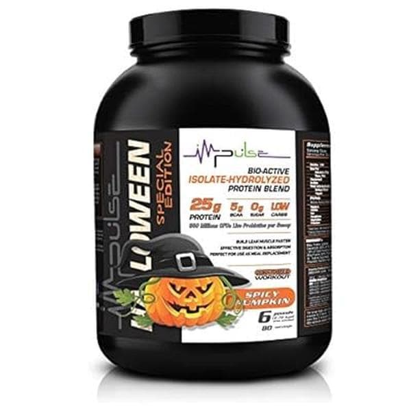 Impulse Supplements Premium Whey Protein Blend, 25g Protein, Spicy Pumpkin, 6 lb