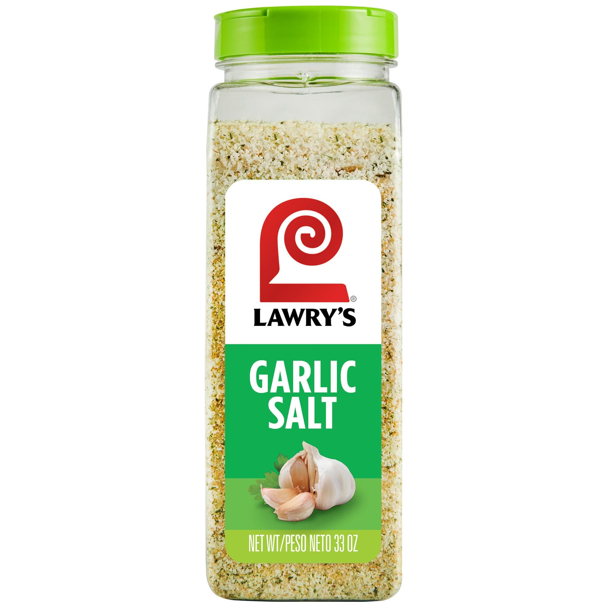Lawry's Coarse Ground Garlic Salt with Parsley, No MSG Added, 33 oz