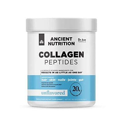 Ancient Nutrition Hydrolyzed Collagen Peptides Powder, Unflavored, 25.4 oz