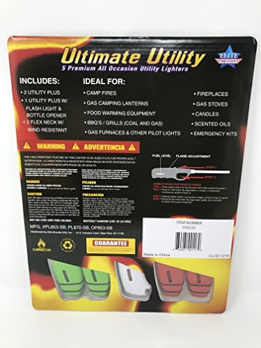 Ultimate Utility Premium All-Occasion Lighters, Pack of 5