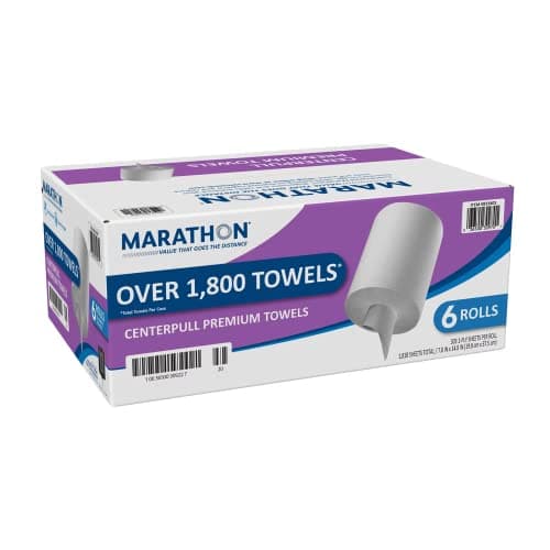 Marathon Center Pull Paper Towels, 6 Rolls