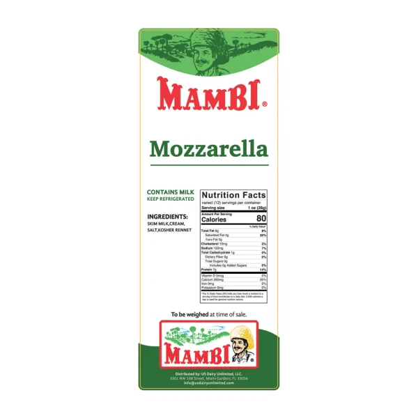 Mambi - Queso Mozzarella en Barra