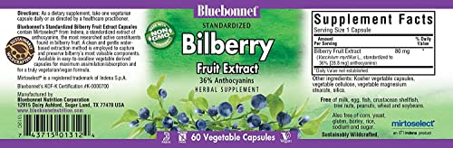 Bluebonnet Nutrition – Vitamin D3 5000 IU with Lanolin Source, 120 Caps + Standardized Bilberry with Fruit Extract, 60 Caps (2 Units Total)