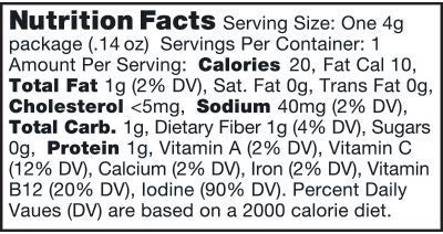 Ocean's Halo Seaweed Snacks (Sea Salt) 1 case of 12 Unit Trays